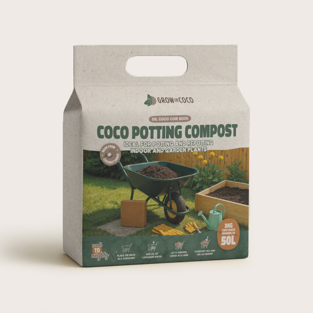 Grow in Coco – 50L Coco Potgrondblok | GROWinCOCO